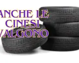 Pneumatici coreani marche: anche le cinesi valgono. Una pila di pneumatici neri su sfondo bianco.
