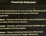 Impostazioni Tesla per la gestione termica del powertrain, ideali per la guida su **tesla track**.