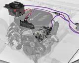 Schema di un sistema mild hybrid BMW: batteria, alternatore e centralina. Valuta i mild hybrid vantaggi e svantaggi per un'auto più efficiente.