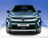 Il concept car Renault Symbioz, un'auto futuristica con un design audace e un'illuminazione distintiva.