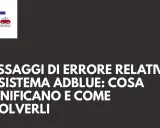 Messaggi di errore AdBlue: cosa significano e come risolverli. Il logo AT con un'auto rossa.