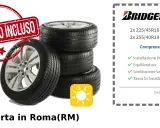 Offerta Bridgestone: 4 gomme Runflat, montaggio, equilibratura e smaltimento inclusi. Il costo cambio gomme è 715,00€.