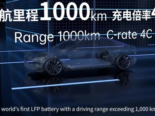 Auto elettrica con batterie CATL, autonomia 1000 km e ricarica 4C. Rivoluzionaria tecnologia LFP.