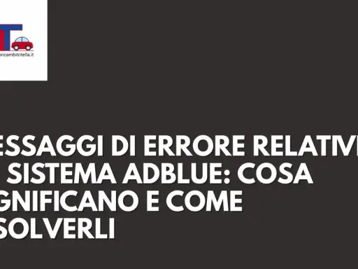 Messaggi di errore AdBlue: cosa significano e come risolverli. Il logo AT con un'auto rossa.