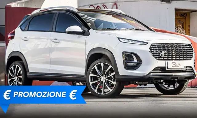 DR 3, un SUV bianco con un'offerta speciale.