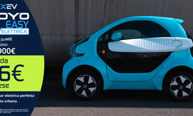 La XEV Yoyo Easy, una city car elettrica, è perfetta per la vita urbana. La sua velocità massima è ideale per spostamenti agili.
