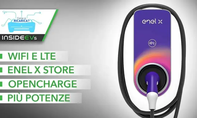 Wallbox Enel X: scopri il costo d'installazione, le funzionalità WiFi/LTE, Enel X Store e OpenCharge per ricariche più potenti.