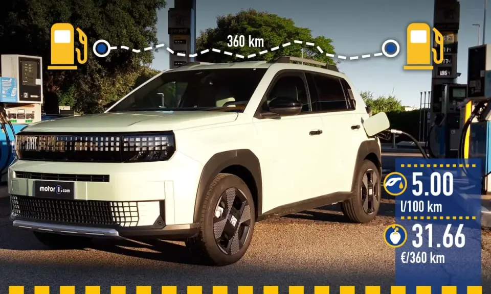 Nuova Fiat Panda a benzina: 360 km percorsi con 5.00 l/100 km e un costo di 31.66 €.